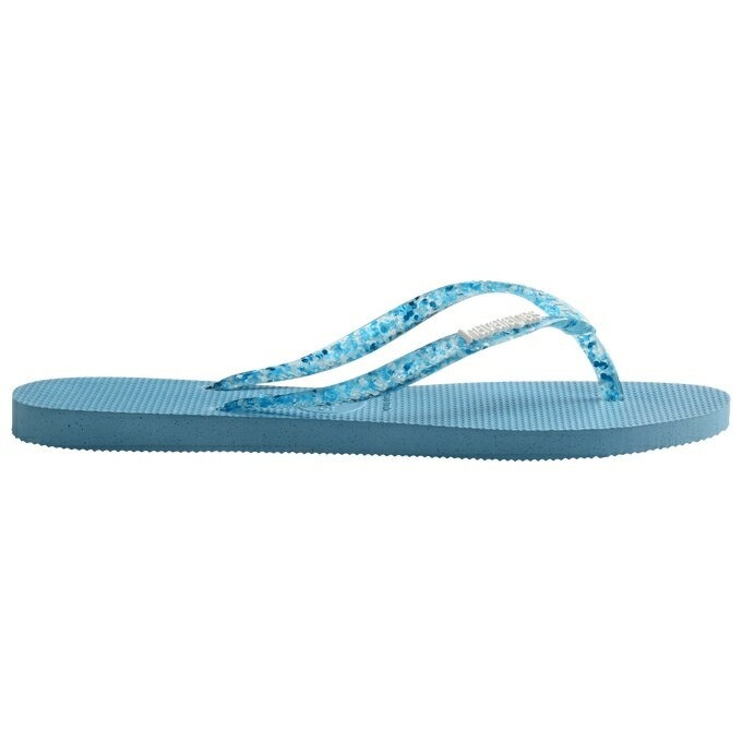 havaianas 哈瓦士 巴西人字拖 女款 Slim logo metallic 藍點果凍帶 蘇打汽水 夾腳拖 海灘鞋-細節圖5