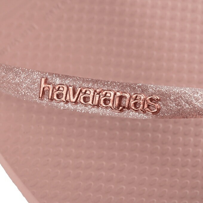 havaianas 哈瓦士 巴西人字拖 女款 Slim logo metallic 粉 涼鞋 拖鞋 夾腳拖 海灘鞋-細節圖3