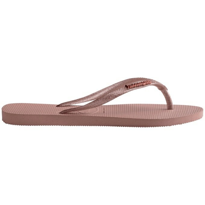 havaianas 哈瓦士 巴西人字拖 女款 Slim logo metallic 粉 涼鞋 拖鞋 夾腳拖 海灘鞋-細節圖5