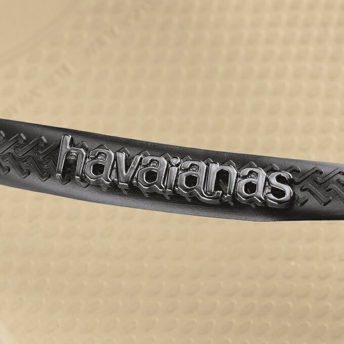 havaianas 哈瓦士 巴西人字拖 女款 Slim logo metallic 沙金黑扣 涼鞋 拖鞋 夾腳拖 海灘鞋-細節圖3