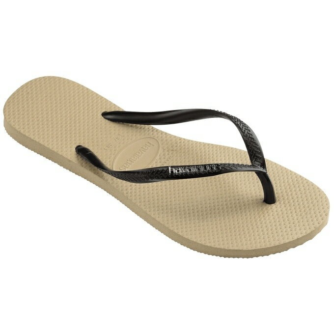 havaianas 哈瓦士 巴西人字拖 女款 Slim logo metallic 沙金黑扣 涼鞋 拖鞋 夾腳拖 海灘鞋-細節圖4