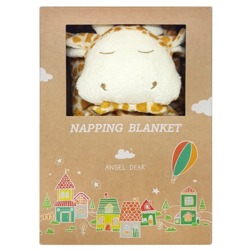 美國 ANGEL DEAR 安撫毛毯 (棕色長頸鹿) 命定大被被＊恩恩選物＊-細節圖2