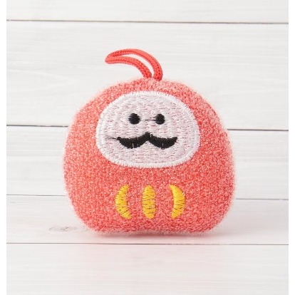 日本 Decole 閃亮亮清潔用菜瓜布-不倒翁 海綿菜瓜布 洗碗海綿＊db小舖＊-細節圖2