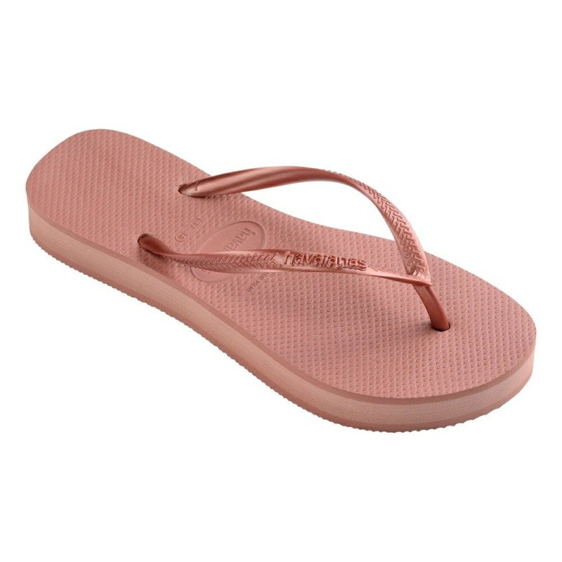 havaianas 哈瓦士 巴西人字拖 女款 Slim flatform 2公分 番紅花粉 厚底 拖鞋 夾腳拖 海灘鞋-細節圖6