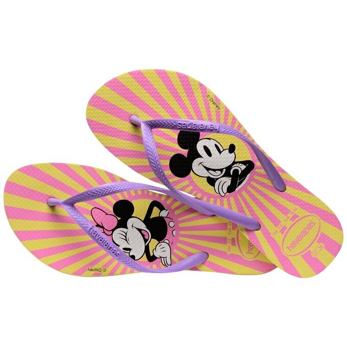 havaianas 哈瓦士 巴西人字拖 女款 Slim disney 放射米奇米妮 涼鞋 拖鞋 夾腳拖 海灘鞋-細節圖2