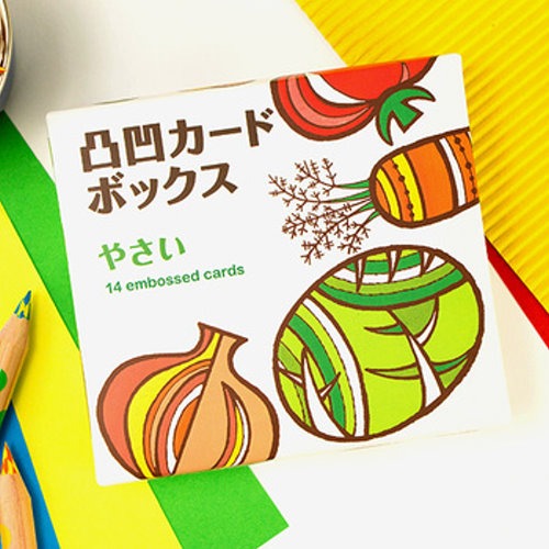 日本製 KOKUYO 凹凸塗鴉卡/著色片-蔬菜 可重複使用＊db小舖＊