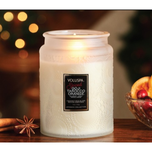 美國 VOLUSPA 浮雕系列香氛蠟燭-豐味枸杞紅橙 5.5oz/156g 居家香氛＊db小舖＊-細節圖3