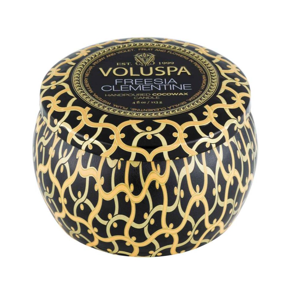 美國 VOLUSPA 香氛蠟燭-小蒼蘭柑橘 4oz 黑屋 居家香氛＊db小舖＊-細節圖4