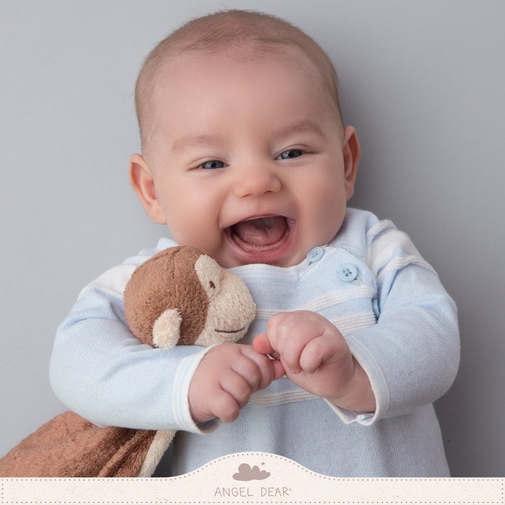 美國 ANGEL DEAR 嬰兒安撫巾(棕色小猴) 命定小被被＊恩恩選物＊-細節圖2