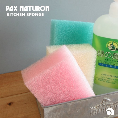 日本製 PAX NATURON 太陽油脂 洗碗清潔海綿 菜瓜布 廚房海綿 單入＊db小舖＊-細節圖3