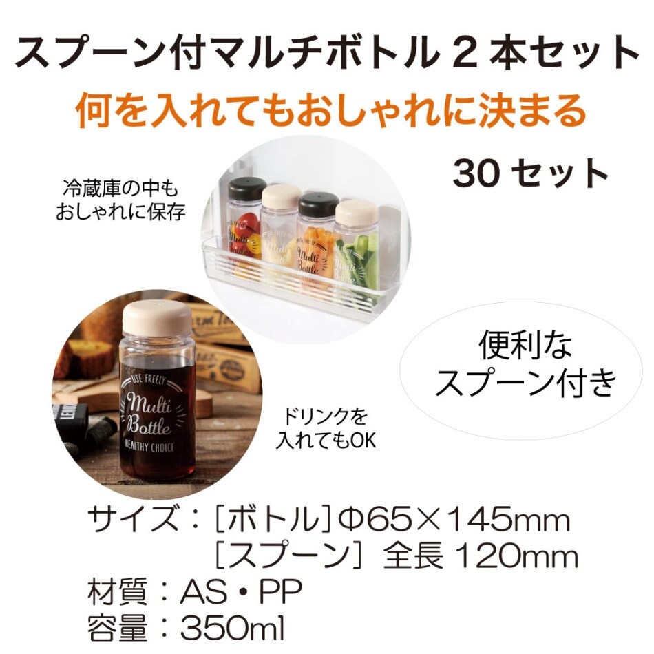 日本 MARUTATSU 附湯匙萬用保存瓶 調味瓶 飲料瓶 水壺 2入組＊db小舖＊-細節圖5