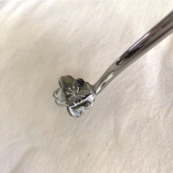 日本製 櫻花造型L型不鏽鋼燒酒攪拌棒 搗碎器 和田株式會社＊db小舖＊-細節圖4