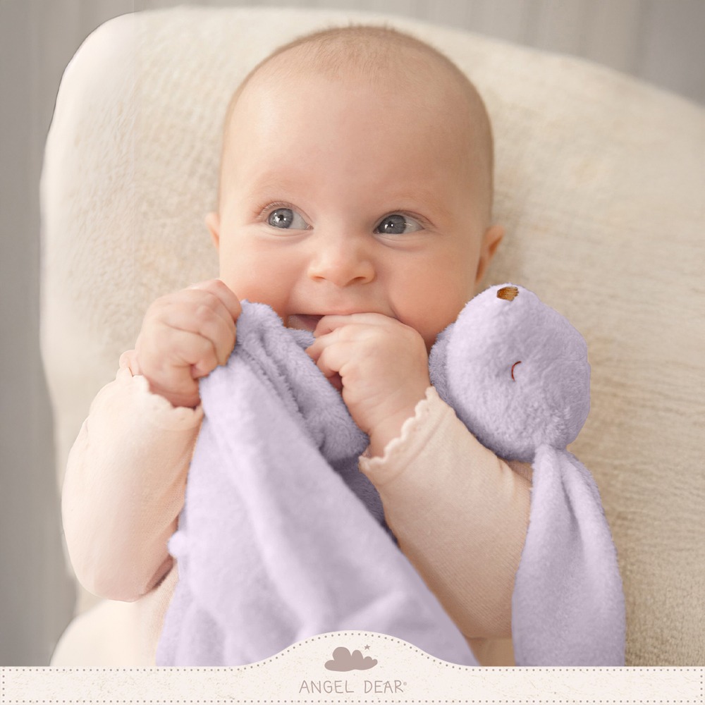 美國 ANGEL DEAR 嬰兒安撫巾 (紫色小兔) 命定小被被＊恩恩選物＊-細節圖3