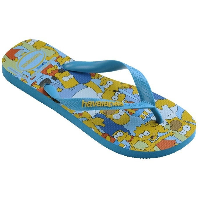 havaianas 哈瓦士 巴西人字拖 男款 Simpsons 藍滿版 涼鞋 拖鞋 夾腳拖 海灘鞋＊db小舖＊-細節圖6