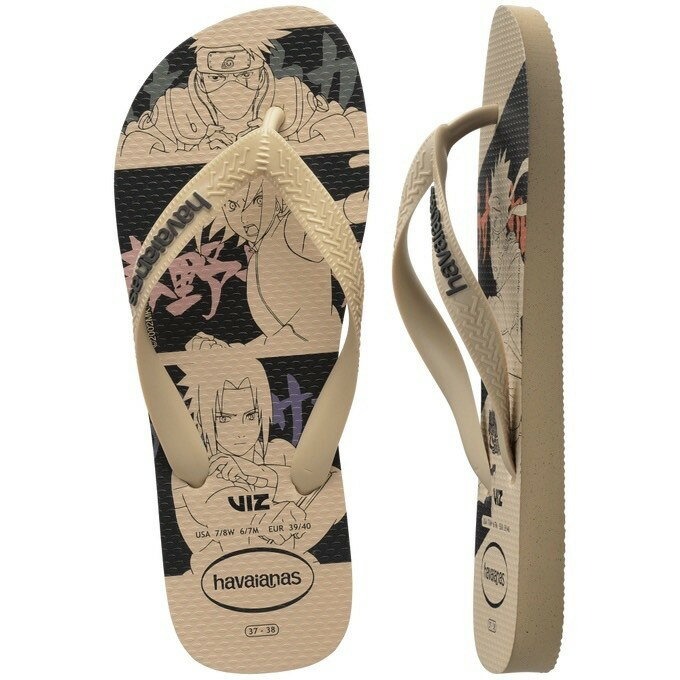 havaianas 哈瓦士 巴西人字拖 男款 Top naruto 卡卡西小組 涼鞋 拖鞋 夾腳拖 海灘鞋＊db小舖＊-細節圖3