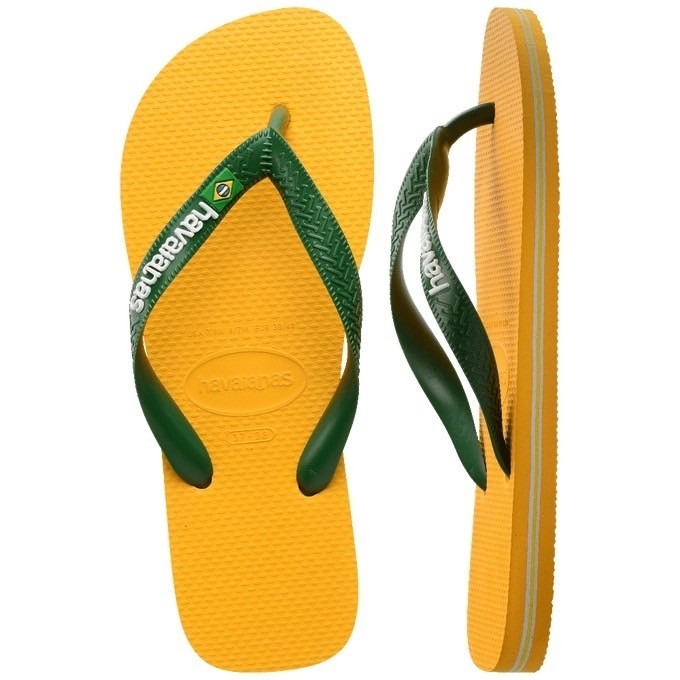 havaianas 哈瓦士 巴西人字拖 男款 Brasil logo 黃色夾心 涼鞋 拖鞋 夾腳拖 海灘鞋＊db小舖＊-細節圖3