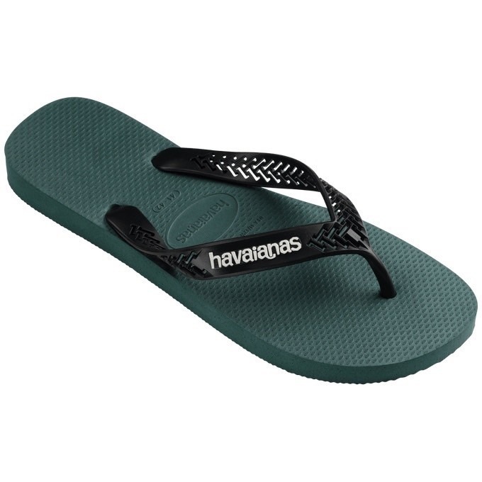 havaianas 哈瓦士 巴西人字拖 男款 Power light solid 綠底黑帶 涼鞋 拖鞋 夾腳拖-細節圖4