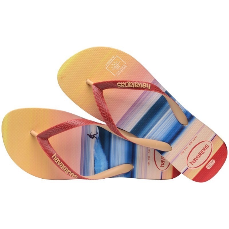 havaianas 哈瓦士 巴西人字拖 男款 Top surf sessi 橘紅 涼鞋 拖鞋 夾腳拖＊db小舖＊-細節圖2