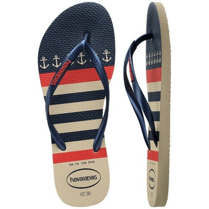 havaianas 哈瓦士 巴西人字拖 女款 Slim nautical 船錨 涼鞋 拖鞋 夾腳拖 海灘鞋＊db小舖＊-細節圖3