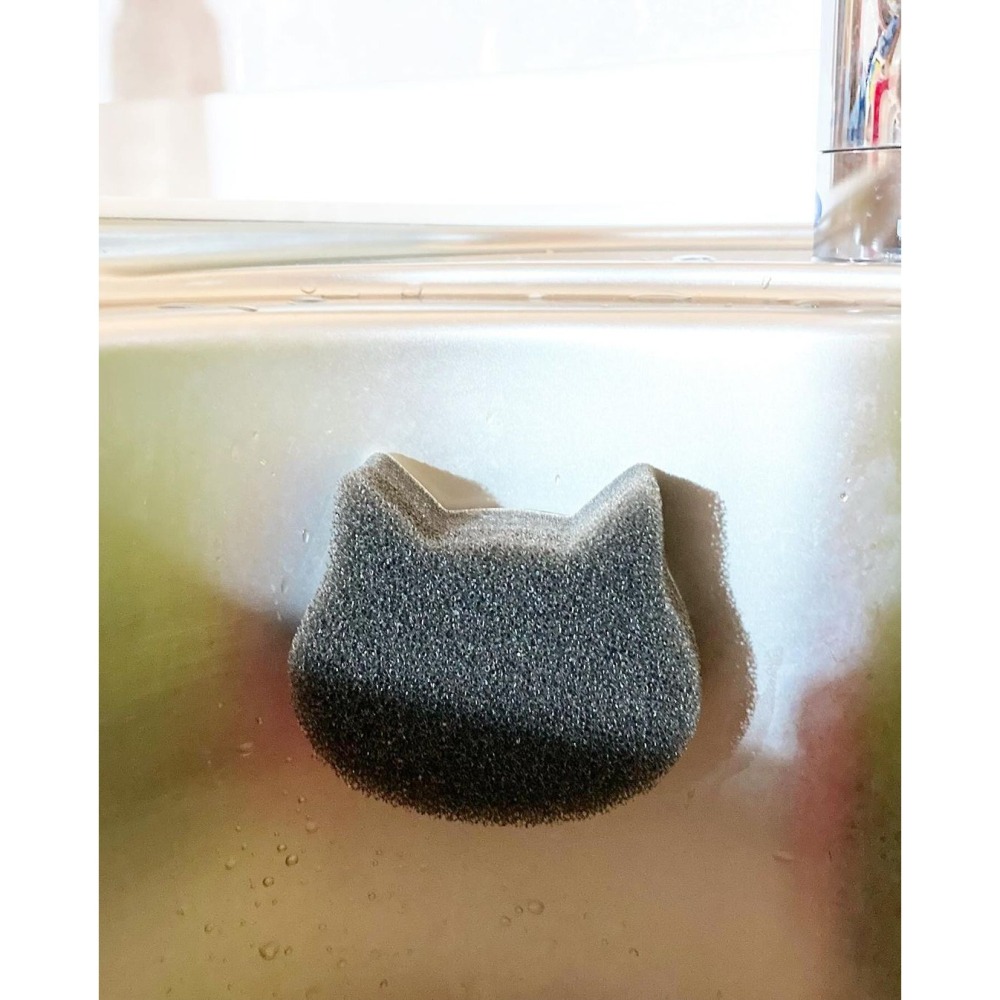 日本製 KOKUBO 小久保 貓咪造型水槽專用清洗海綿 水槽清潔 海綿＊db小舖＊-細節圖3