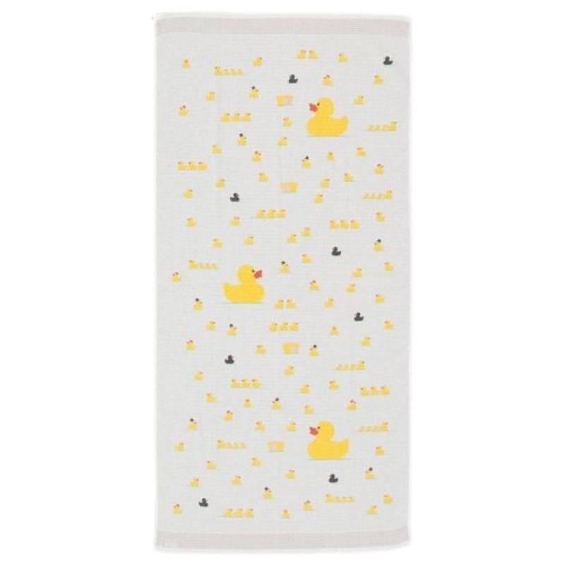 日本製 Kontex 今治浴巾-黃色小鴨 58×120cm 純棉浴巾 大毛巾＊db小舖＊-細節圖2