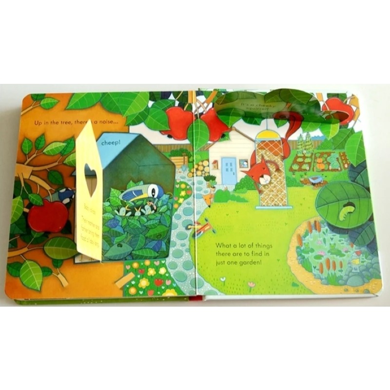 《新書出清》Usborne Peep Inside The Garden 硬頁翻翻書(窺看花園)＊db小舖＊-細節圖3