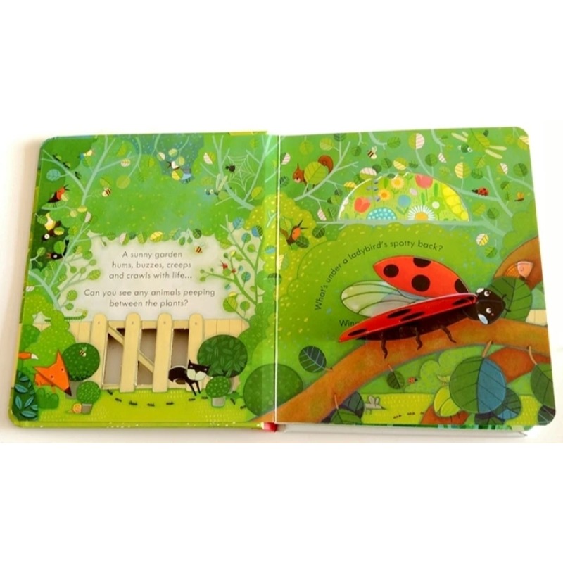 《新書出清》Usborne Peep Inside The Garden 硬頁翻翻書(窺看花園)＊db小舖＊-細節圖6