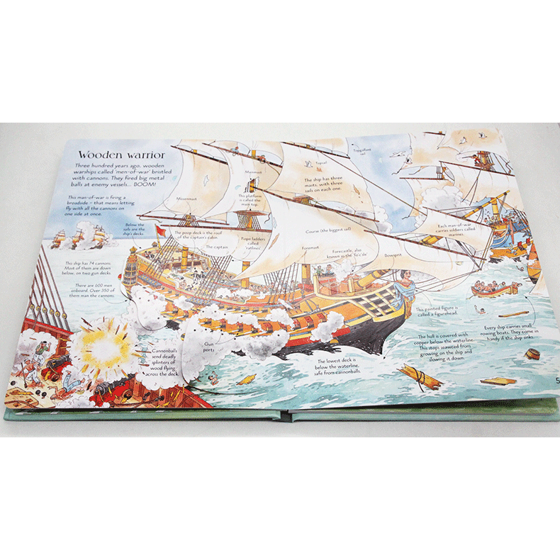 《新書出清》Usborne See Inside Ships 硬頁翻翻書(船艦)＊db小舖＊-細節圖2