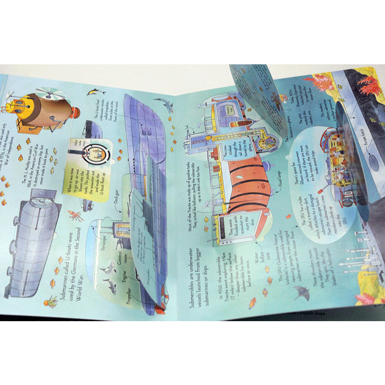 《新書出清》Usborne See Inside Ships 硬頁翻翻書(船艦)＊db小舖＊-細節圖5