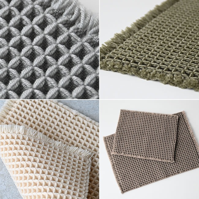 日本製 calmland 鬆餅紋瞬乾吸水浴墊-M 共4色 地墊 吸水踏墊 速乾 快乾 耐用-細節圖3