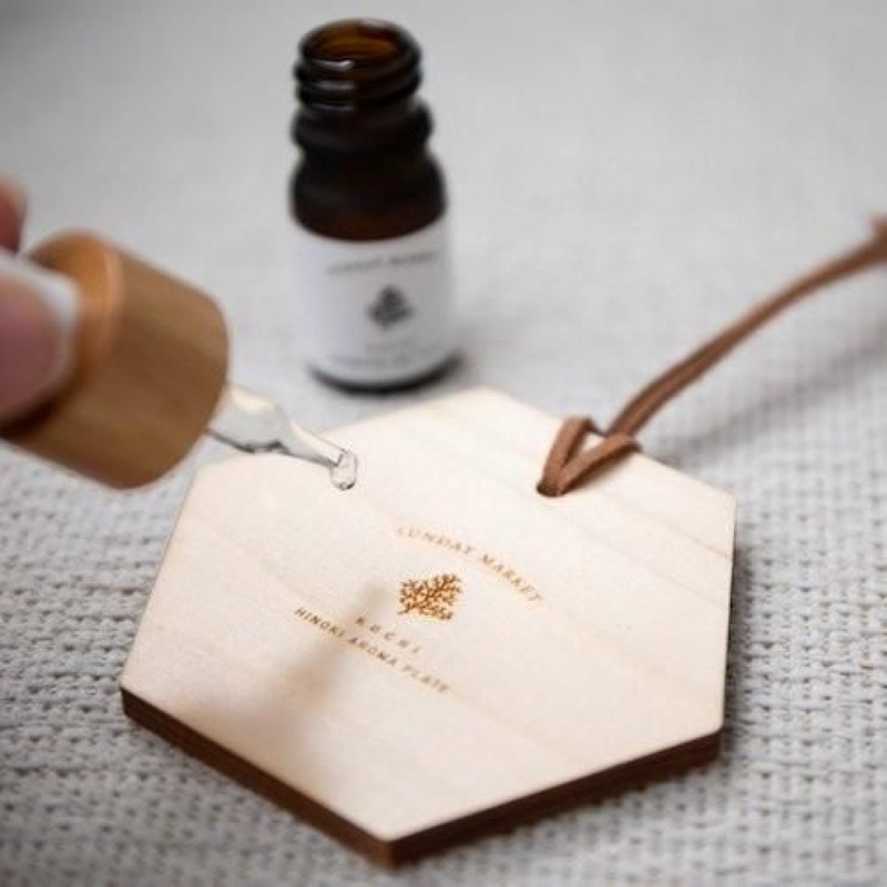 日本製 SUNDAY MARKET 高知 土佐檜木香薰盤 擴香木 擴香板 擴香盤＊恩恩選物＊-細節圖5