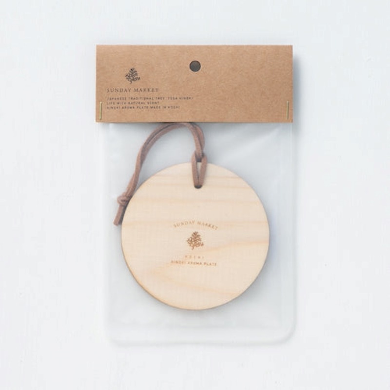 日本製 SUNDAY MARKET 高知 土佐檜木香薰盤 擴香木 擴香板 擴香盤＊恩恩選物＊-規格圖5