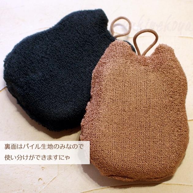 日本 Decole 閃亮亮清潔用菜瓜布-貓咪 黑 海綿菜瓜布 洗碗海綿＊恩恩選物＊-細節圖5