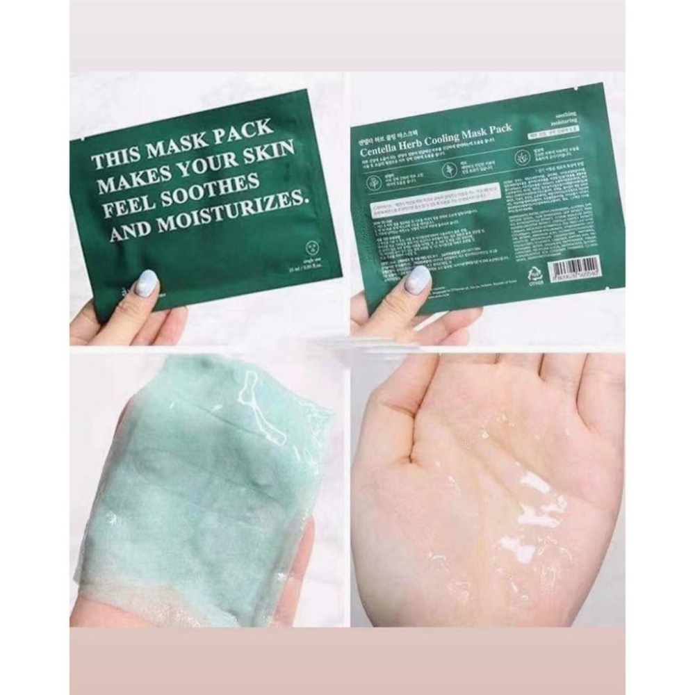 闆娘激推👍現貨 😘 網紅大推的面膜👍 韓國 新品 AROH 🌿 草本積雪草面膜 積雪草 保濕 抗痘 面膜-細節圖4