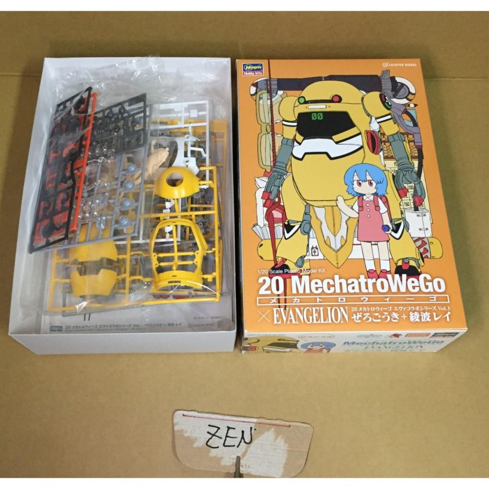 長谷川 模型  綾波零 1/20 WEGO x 福音戰士 零號機 0號機 MECHATROWEGO 正版-細節圖5
