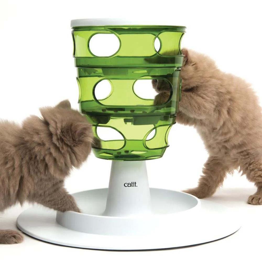 【CATIT 嘿卡堤】多感互動系列 遊戲餵食塔 貓玩具 貓碗 寵物用品-細節圖2