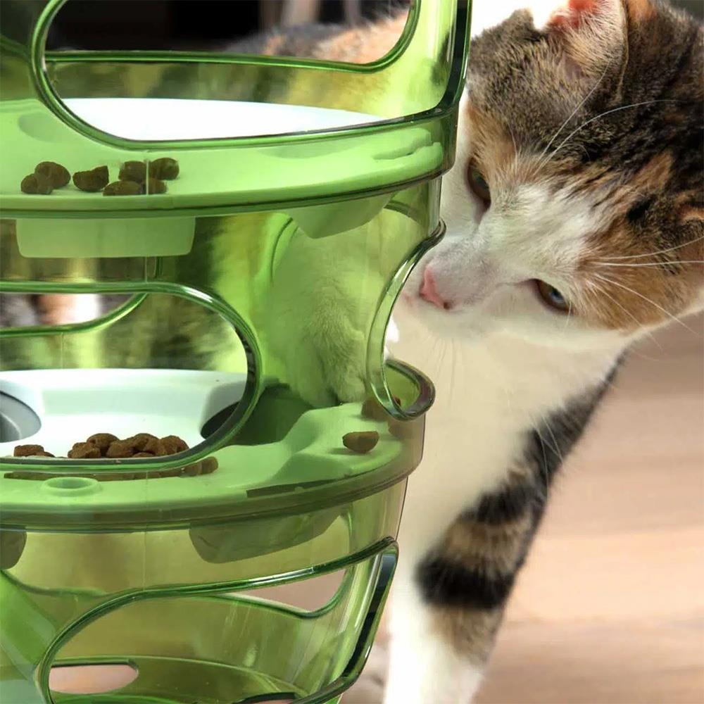【CATIT 嘿卡堤】多感互動系列 遊戲餵食塔 貓玩具 貓碗 寵物用品-細節圖4