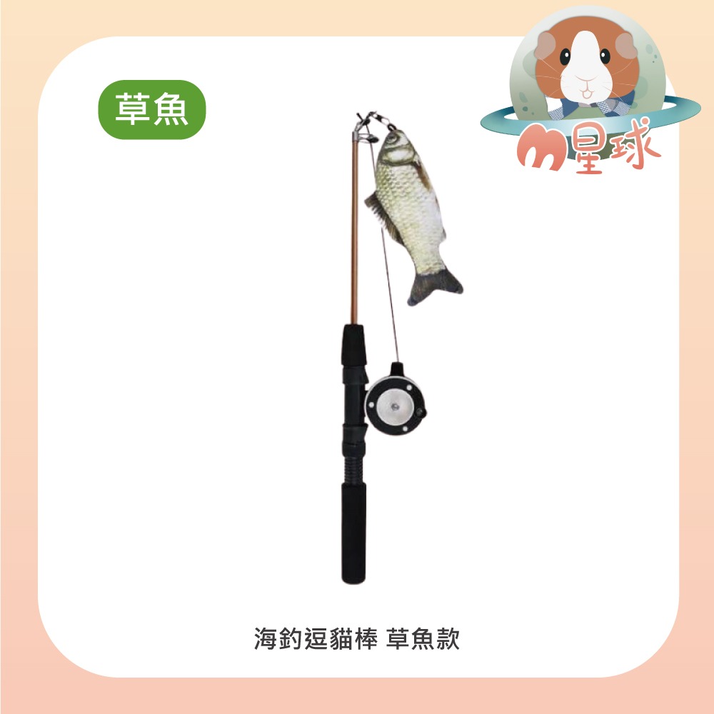 【JIANLI】海釣逗貓棒 多種魚款 寵物玩具 貓貓玩具 伸縮釣竿-規格圖7