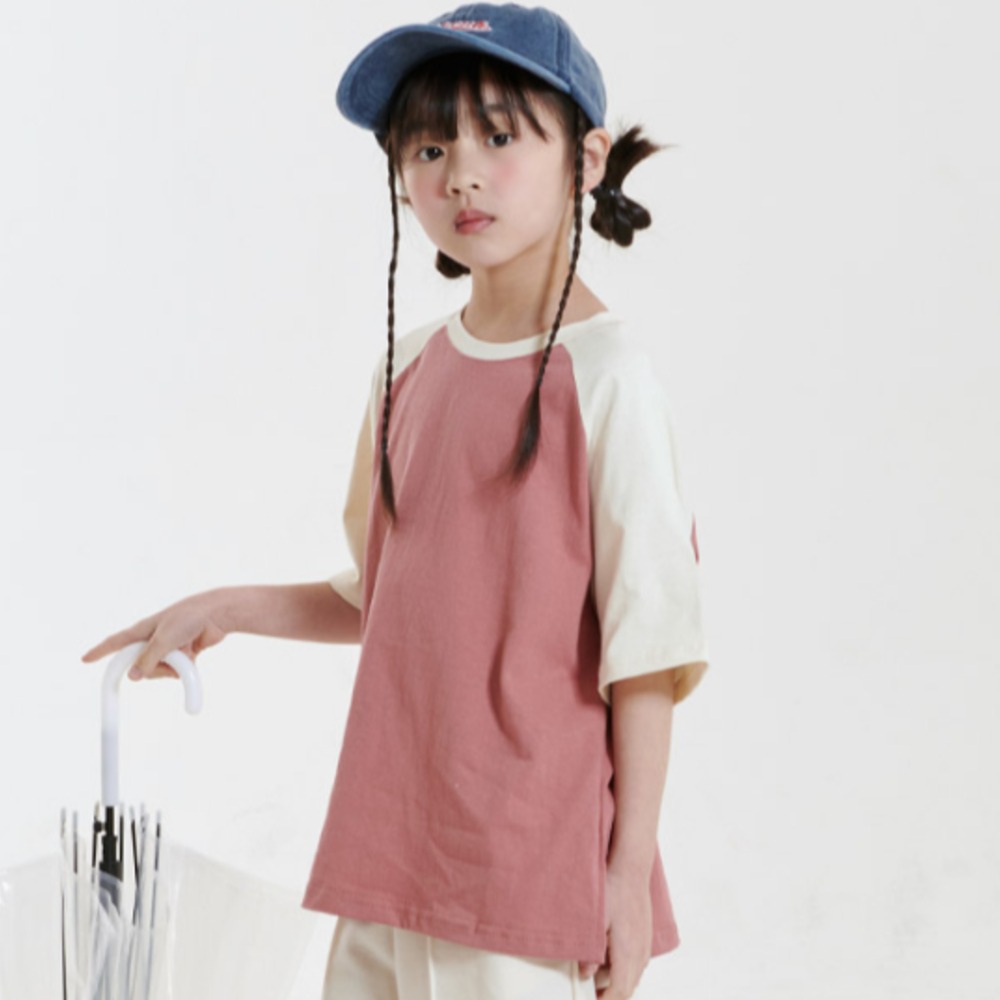 韓國童裝 WHITE SKETCHBOOK 簡約柔和感短袖上衣-細節圖6