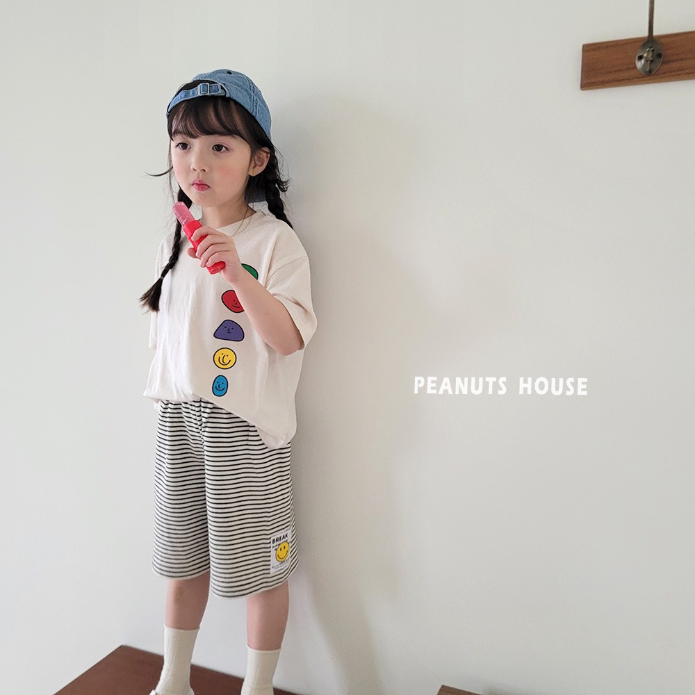 正韓童裝 PEANUT HOUSE 可愛小人物表情圖短袖上衣-細節圖7