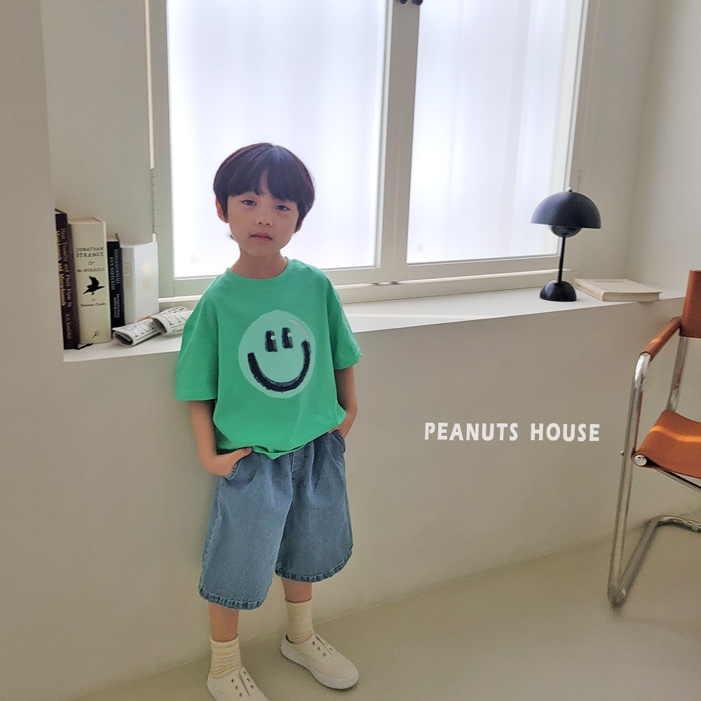 正韓童裝 PEANUT HOUSE大大微笑多色上衣T恤-細節圖10