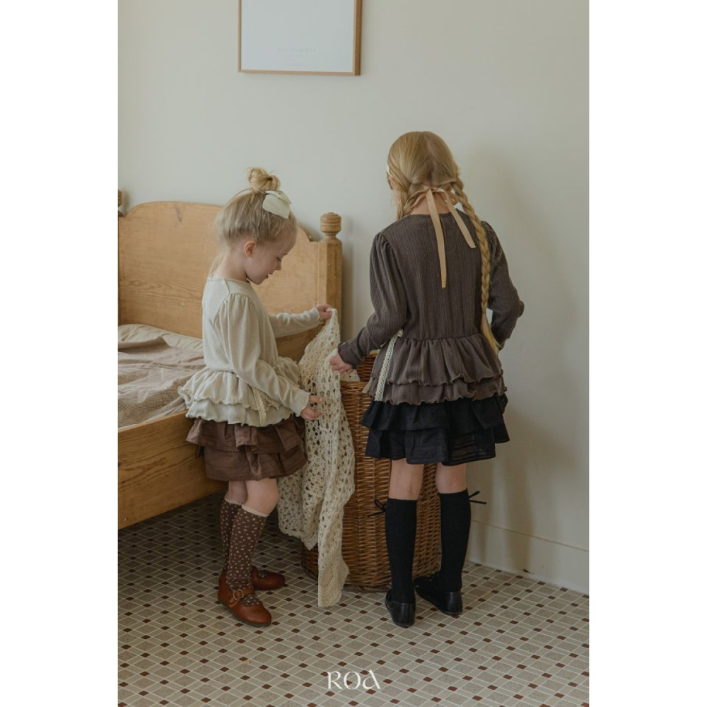 正韓童裝 Roa 蛋糕可愛層次裙褲-細節圖2