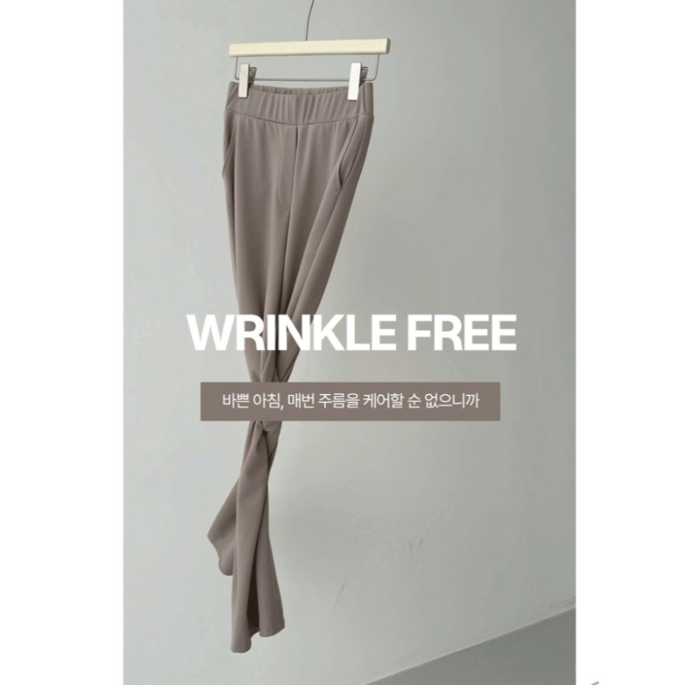 韓國女裝 Cornershop 微涼感西裝料長版褲-細節圖9