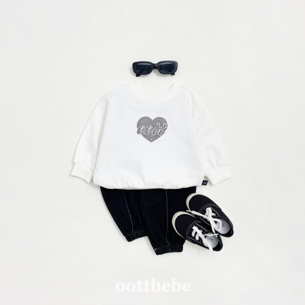 正韓童裝 OottBebe 直壓摺縮口鬆緊牛仔褲-細節圖6