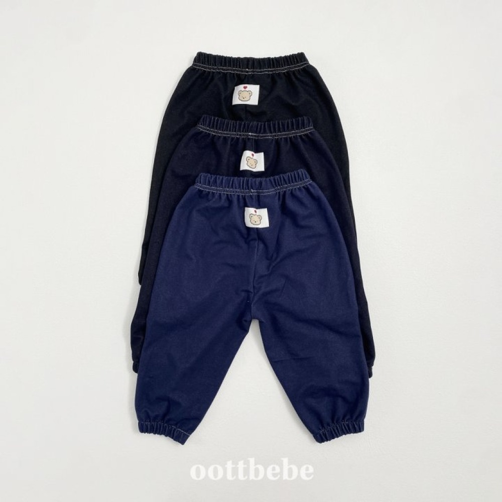 正韓童裝 OottBebe 直壓摺縮口鬆緊牛仔褲-細節圖9