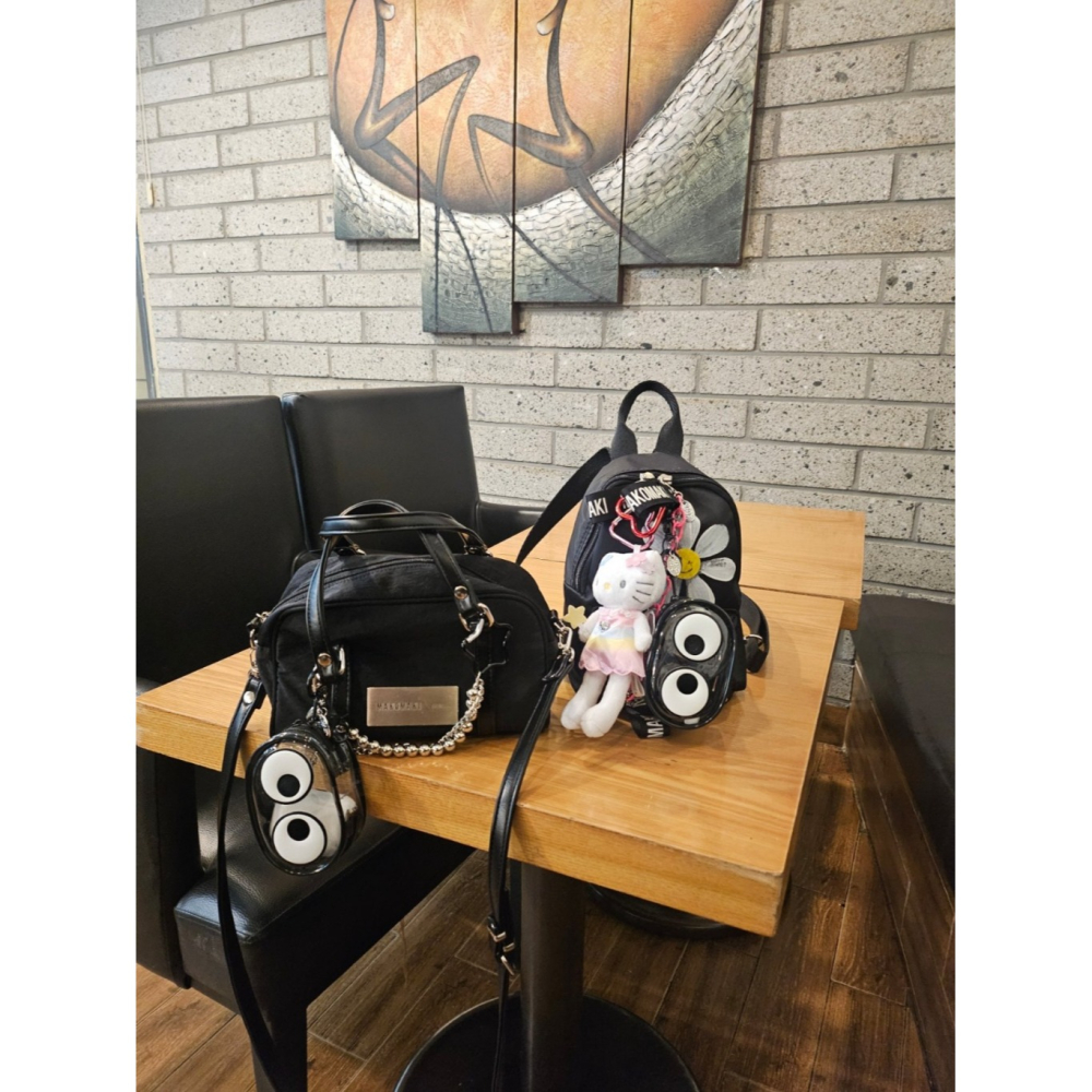 韓國 可愛大眼包 日常多功能包-細節圖8