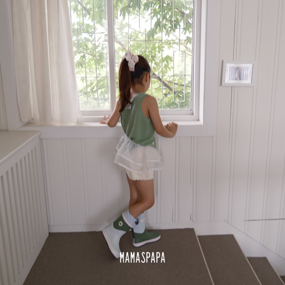 正韓童裝 Mamas Papa 紗裙圍裙造型配件-細節圖3