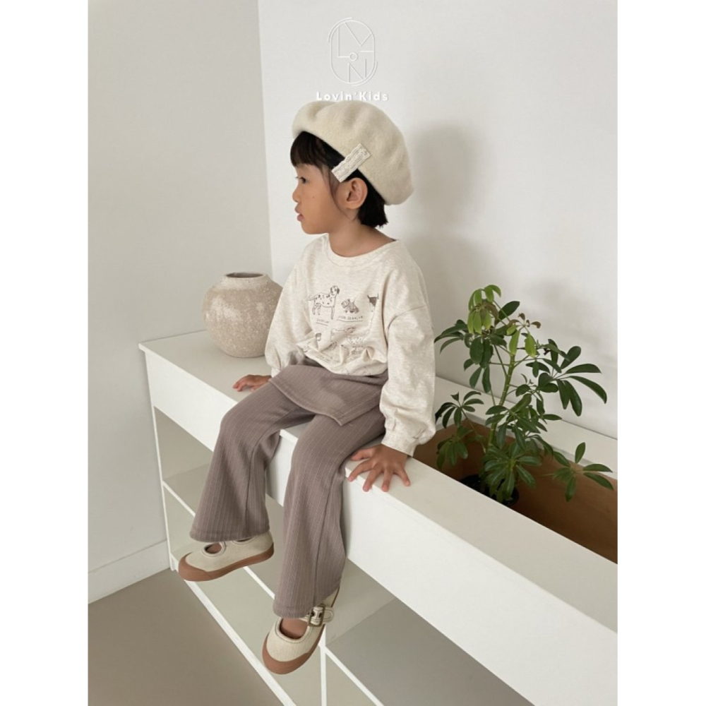 正韓童裝  SPIN 手繪puppy狗狗小圖示T恤-細節圖2