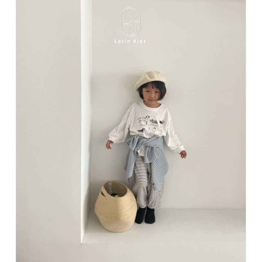 正韓童裝  SPIN 手繪puppy狗狗小圖示T恤-細節圖3