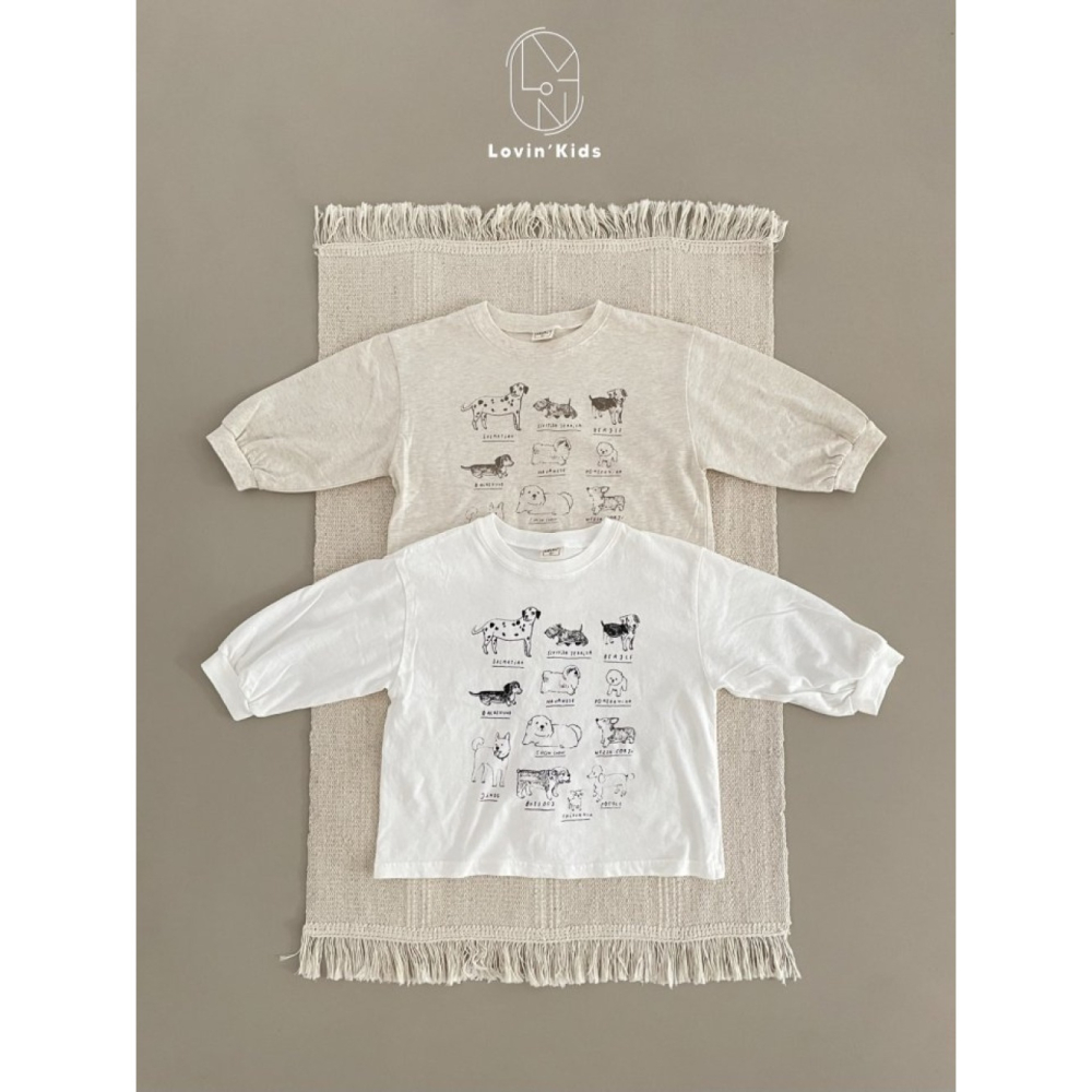 正韓童裝  SPIN 手繪puppy狗狗小圖示T恤-細節圖5